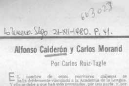 Alfonso Calderón y Carlos Morand