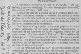 Narraciones.  [artículo]