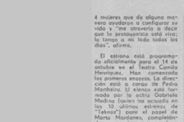 Preparando su próximo estreno --