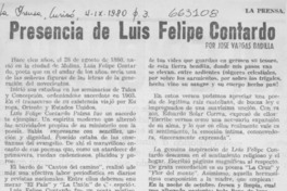 Presencia de Luis Felipe Contardo