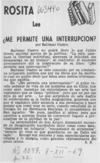 Me permite una interrupción?.  [artículo]