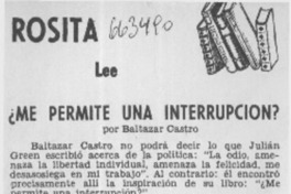 Me permite una interrupción?.  [artículo]