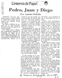 Pedro, Juan y Diego
