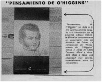 Pensamiento de O'Higgins".