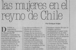 Las mujeres en el reyno de Chile  [artículo] Enrique Volpe.