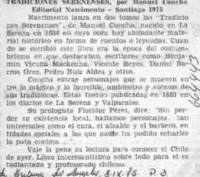 Tradiciones serenenses.  [artículo]