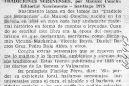 Tradiciones serenenses.  [artículo]