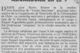 Marta Blanco reemplazó a Raquel Argandoña en el 9.