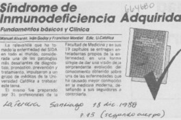 Síndrome de inmunodeficiencia adquirida.