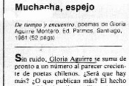 Muchacha, espejo.  [artículo]