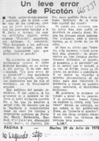 Un leve error de Picotón  [artículo] L. I. M.