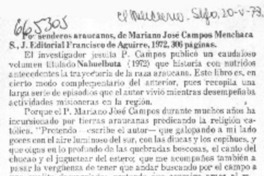 Por senderos araucanos.  [artículo]