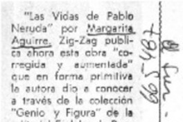"Las Vidas de Pablo Neruda".  [artículo]
