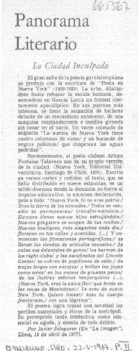 La Ciudad inculpada.