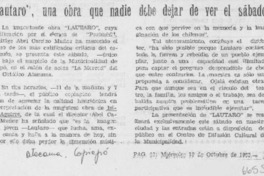 "Lautaro", una obra que nadie debe dejar de ver el sábado.