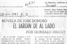 El jardín de al lado  [artículo] Gonzalo Drago.