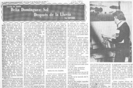 Delia Domínguez, sol despues de la lluvia