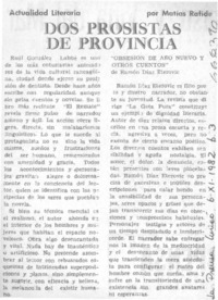 Dos prosistas de provincia