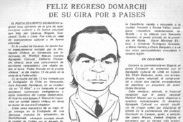 Felíz regresó Domarchi de su gira por 3 países