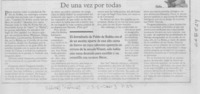 De una vez por todas