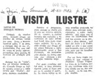 La visita ilustre