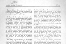 Antología de la música colonial en América del Sur