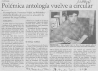 Polémica antología vuelve a circular