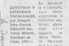 Leyendas y episodios nacionales