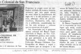 Museo colonial de San Francisco.  [artículo]