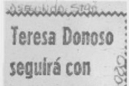 Teresa Donoso seguirá con seminario de la mujer.