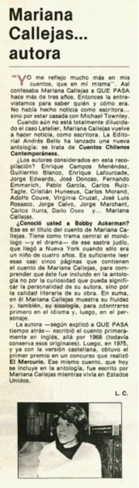 Mariana Callejas... autora