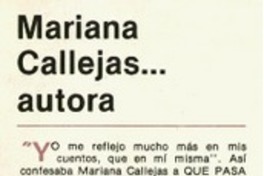 Mariana Callejas... autora