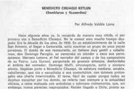 Benedicto Chuaqui Ketlun