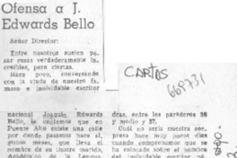 Ofensa a J. Edwards Bello