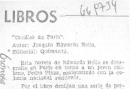 Criollos en París".