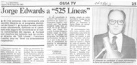 Jorge Edwards a "525 líneas".