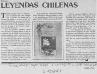 Leyendas chilenas.