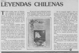 Leyendas chilenas.