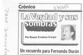 Un recuerdo para Fernando Durán