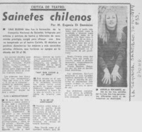 Sainetes chilenos