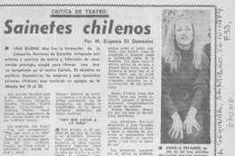 Sainetes chilenos