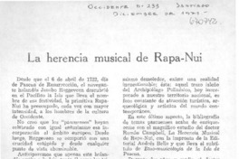 La Desconocida herencia de Rapa-Nui