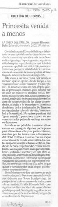Princesita venida a menos