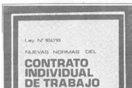 Contrato individual de trabajo.