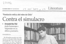 Contra el simulacro : [entrevista]
