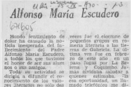 Alfonso María Escudero