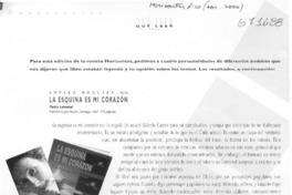 La esquina es mi corazón.