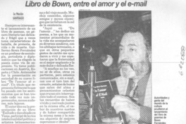 Libro de Bown, entre el amor y el e-mail.