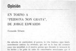En torno a "Persona non grata", de Jorge Edwards