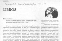 Antología del verdadero cuento en Chile